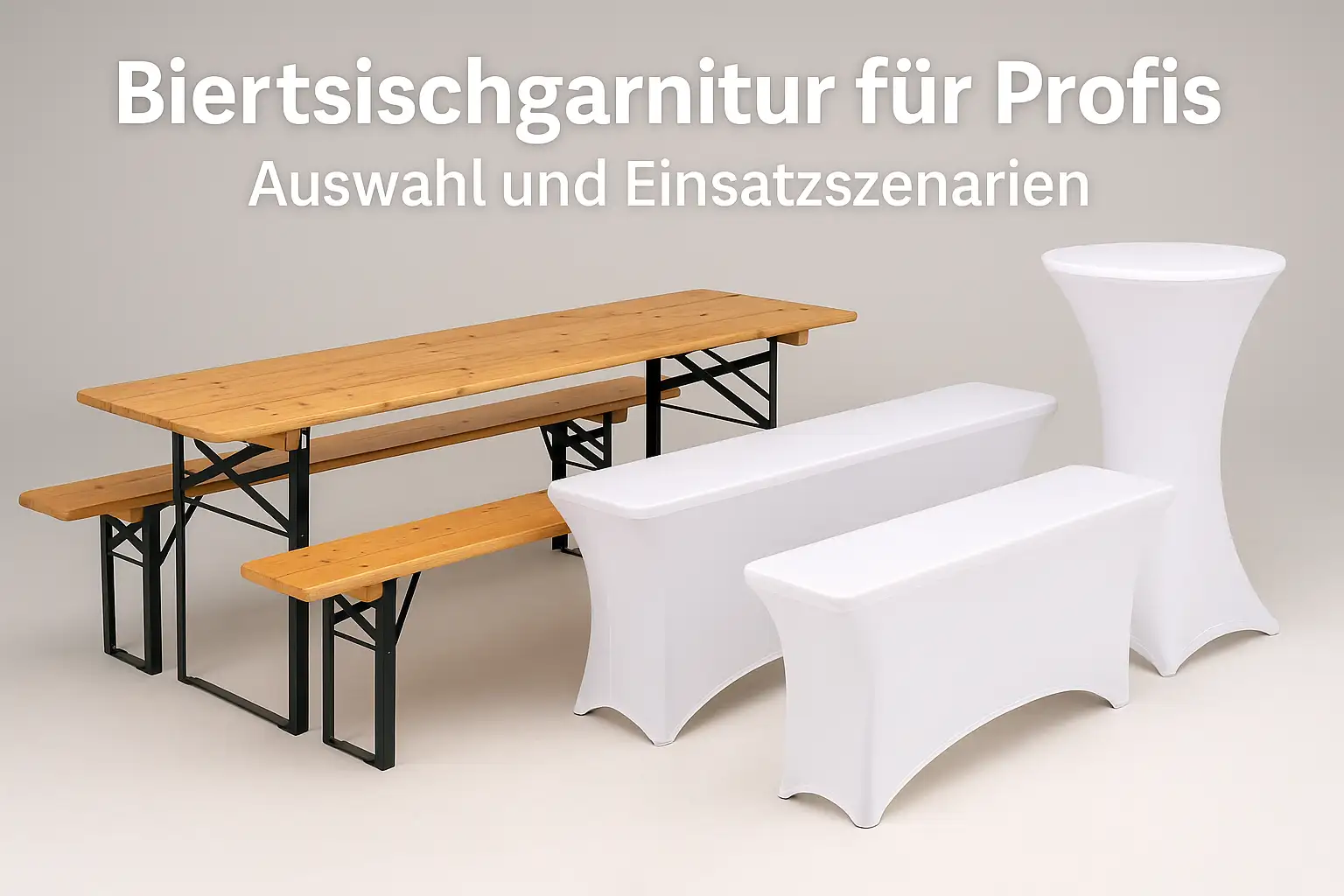 Biertischgarnitur für Profis: Auswahl und Einsatzszenarien