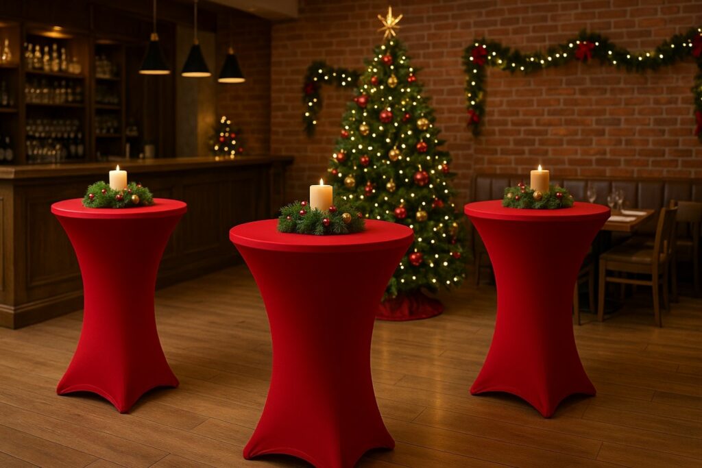 stehtisch husse weihnachten restaurant