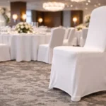 Stretch-Stuhlhussen im professionellen Event- und Gastronomie-Setup