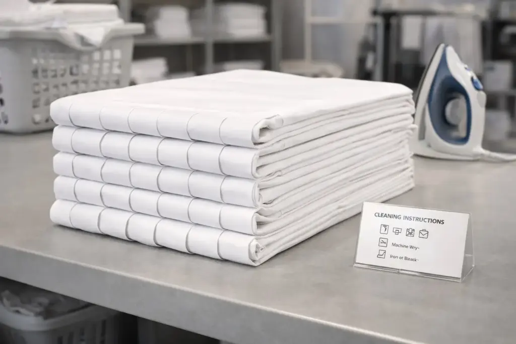 Pflege und Reinigung von Skirtings Plisseefalte – langlebig im B2B Einsatz