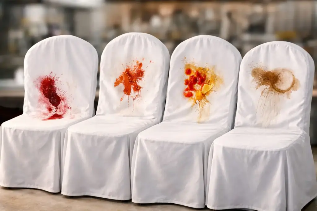 Stuhlhussen professionell reinigen in der Gastronomie