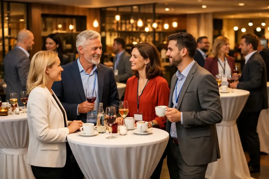 hannover messe hotel networking bereich stehtischhussen.