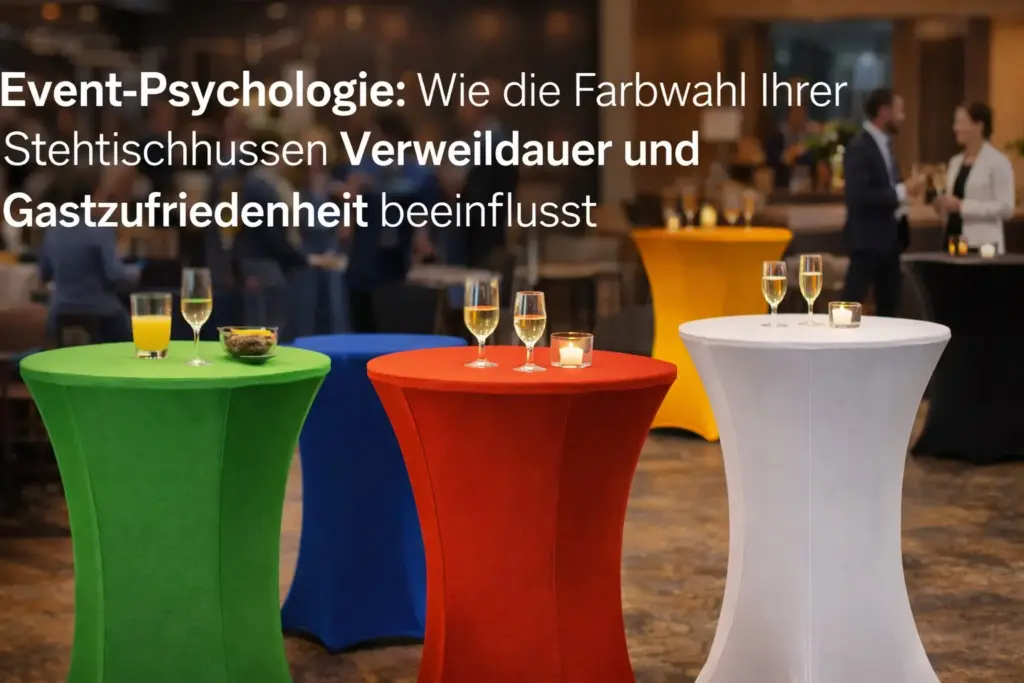 stehtischhussen farbpsychologie bei event und gastronomie veranstaltung