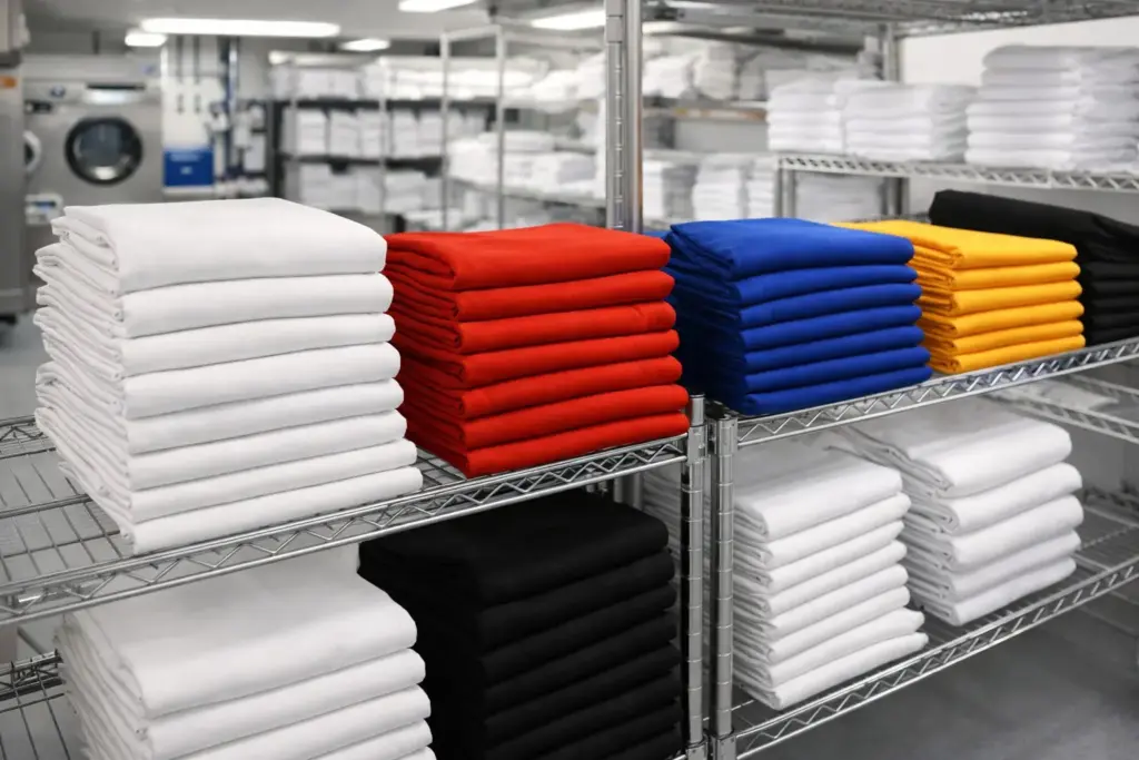 professionelle reinigung und lagerung von event tischhussen